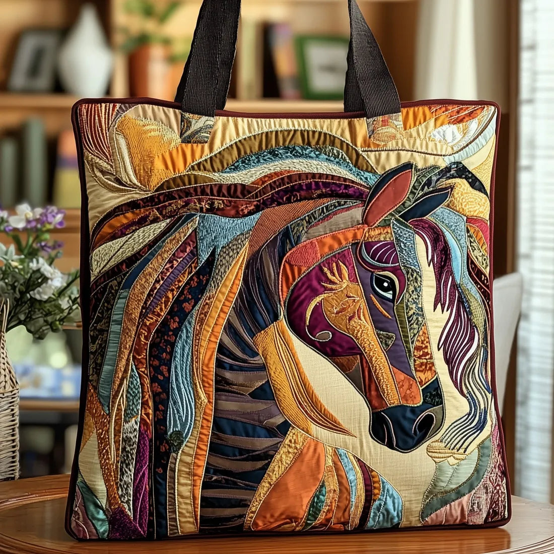 Håndlavet Taske med Flerfarvet Mosaik