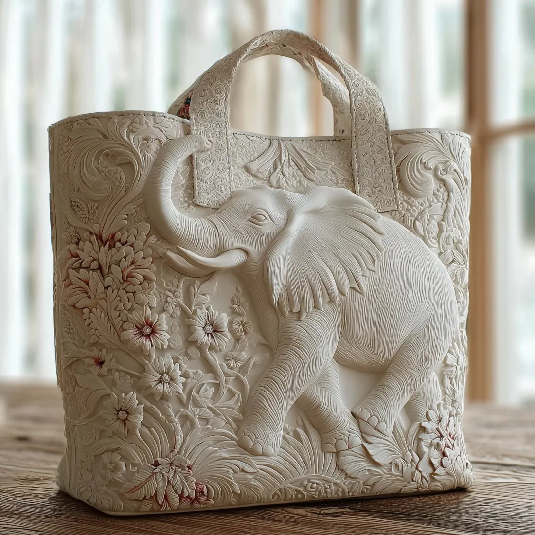 Håndlavet Taske med Elefant