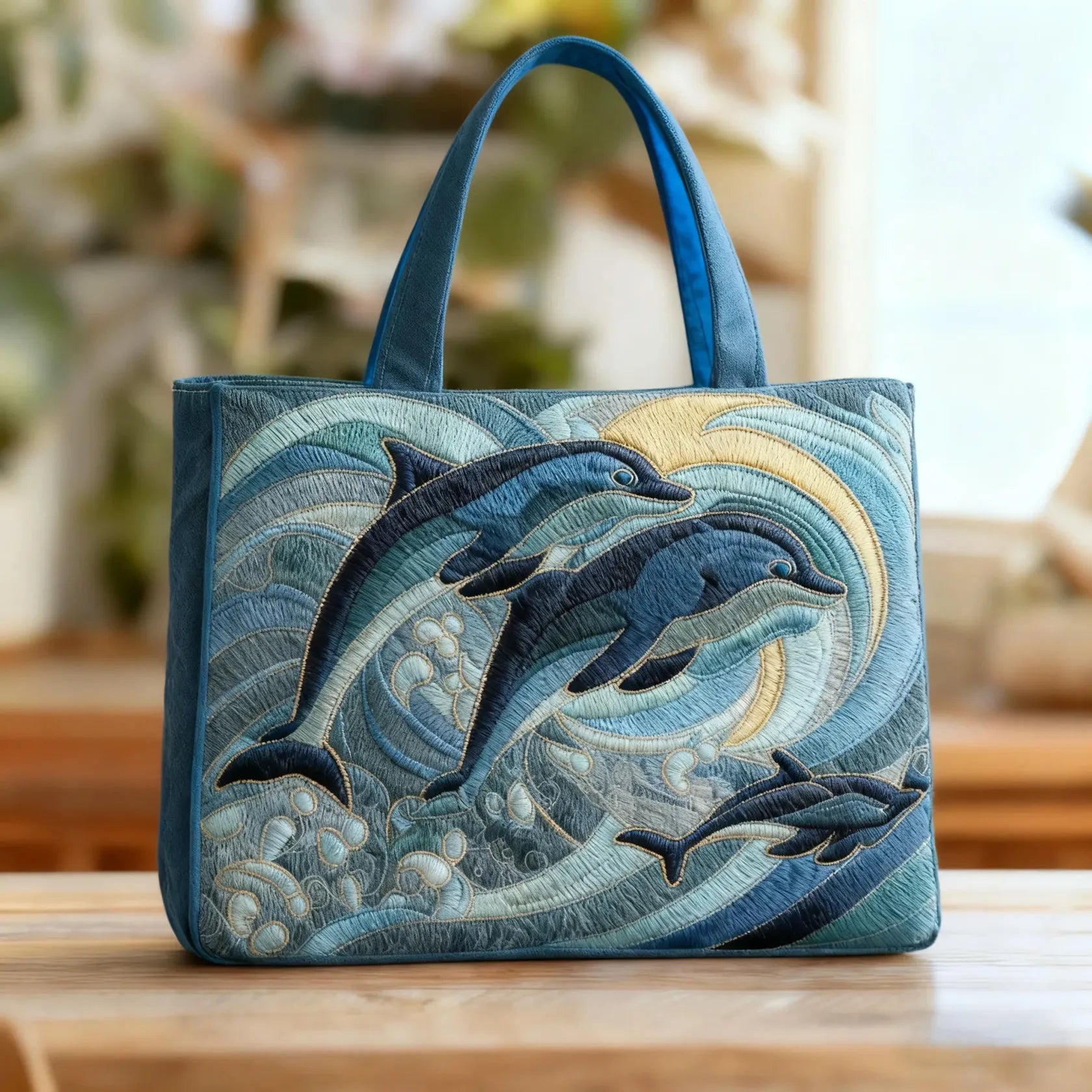 Håndlavet Taske med Delfin